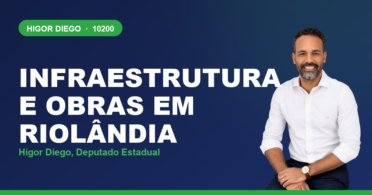 Infraestrutura e Obras em Riolândia, com Higor Diego, deputado estadual 10200