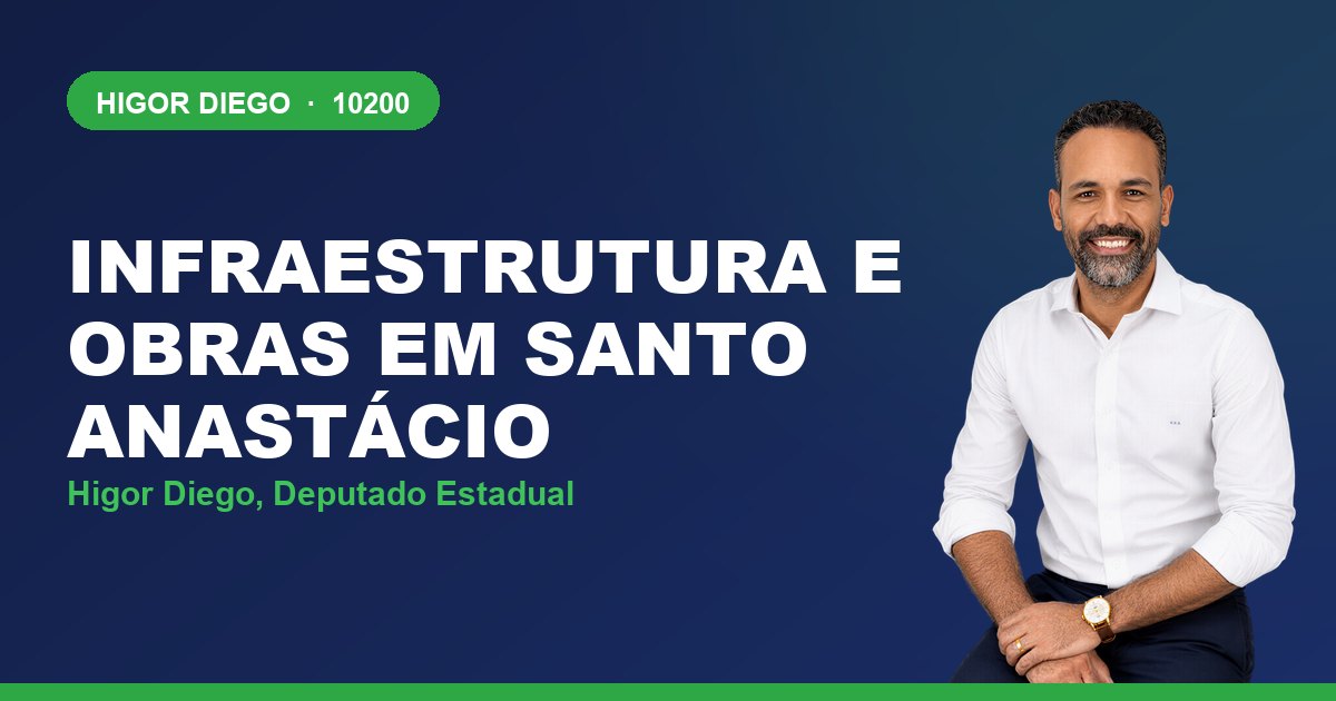 Infraestrutura e Obras em Santo Anastácio, com Higor Diego, deputado estadual 10200