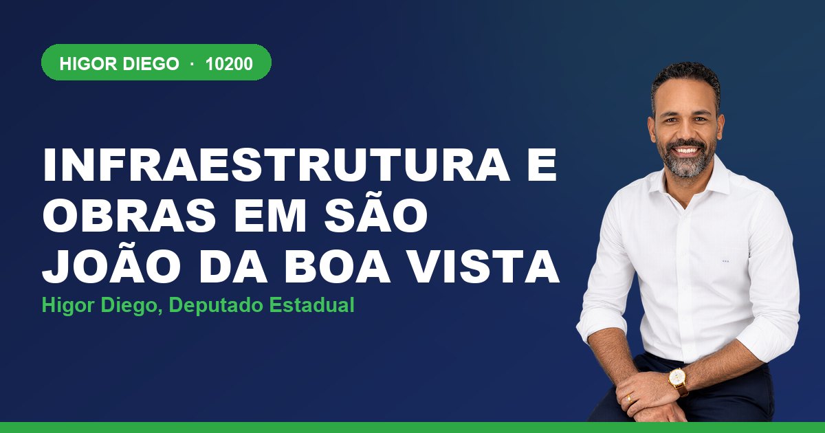 Infraestrutura e Obras em São João da Boa Vista, com Higor Diego, deputado estadual 10200