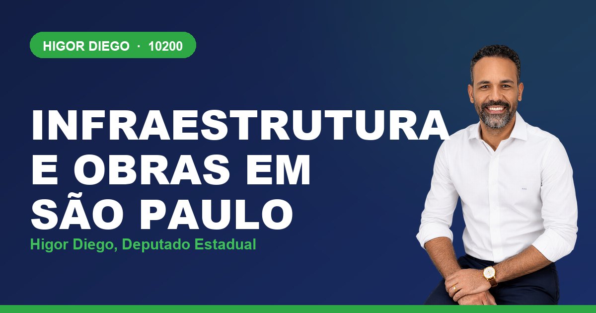 Infraestrutura e Obras em São Paulo, com Higor Diego, deputado estadual 10200