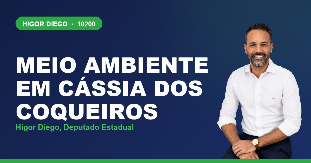 Meio Ambiente em Cássia dos Coqueiros, com Higor Diego, deputado estadual 10200