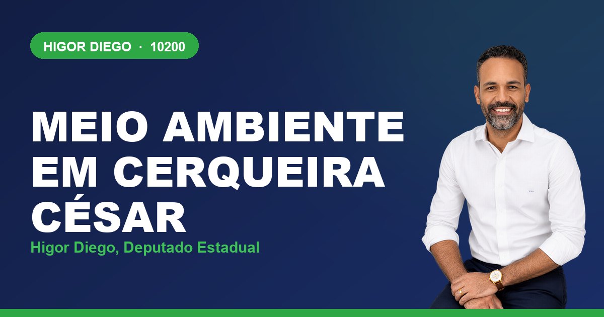 Meio Ambiente em Cerqueira César, com Higor Diego, deputado estadual 10200