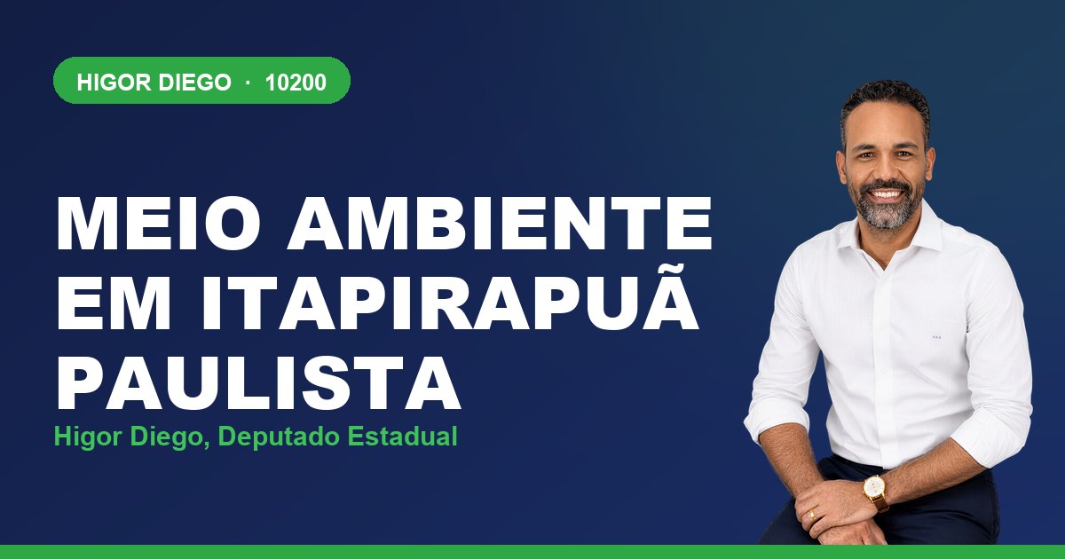 Meio Ambiente em Itapirapuã Paulista, com Higor Diego, deputado estadual 10200
