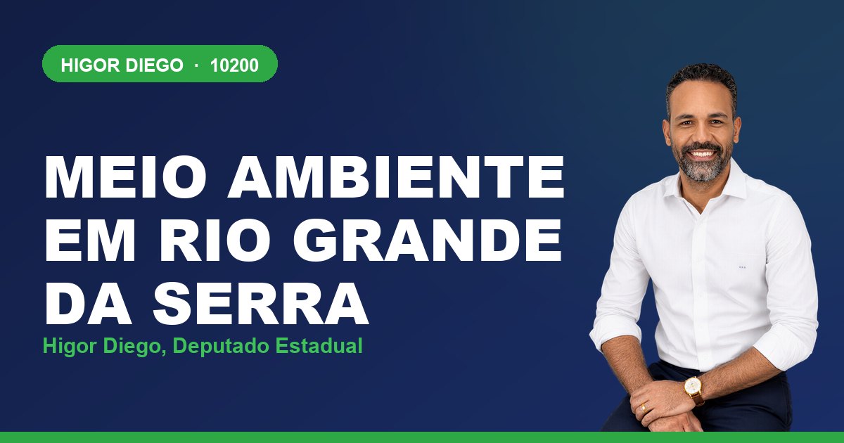 Meio Ambiente em Rio Grande da Serra, com Higor Diego, deputado estadual 10200