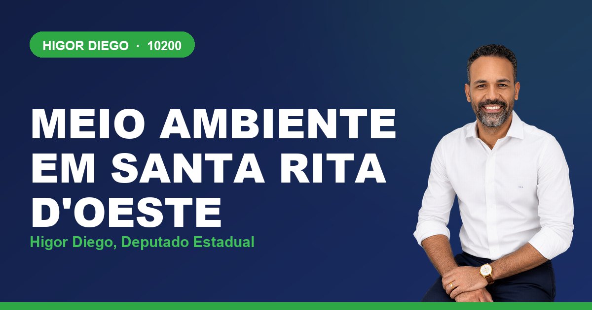 Meio Ambiente em Santa Rita d'Oeste, com Higor Diego, deputado estadual 10200