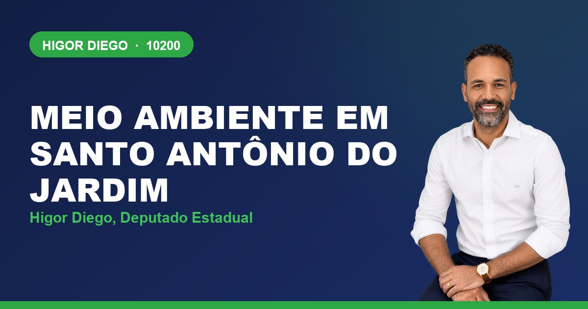 Meio Ambiente em Santo Antônio do Jardim, com Higor Diego, deputado estadual 10200