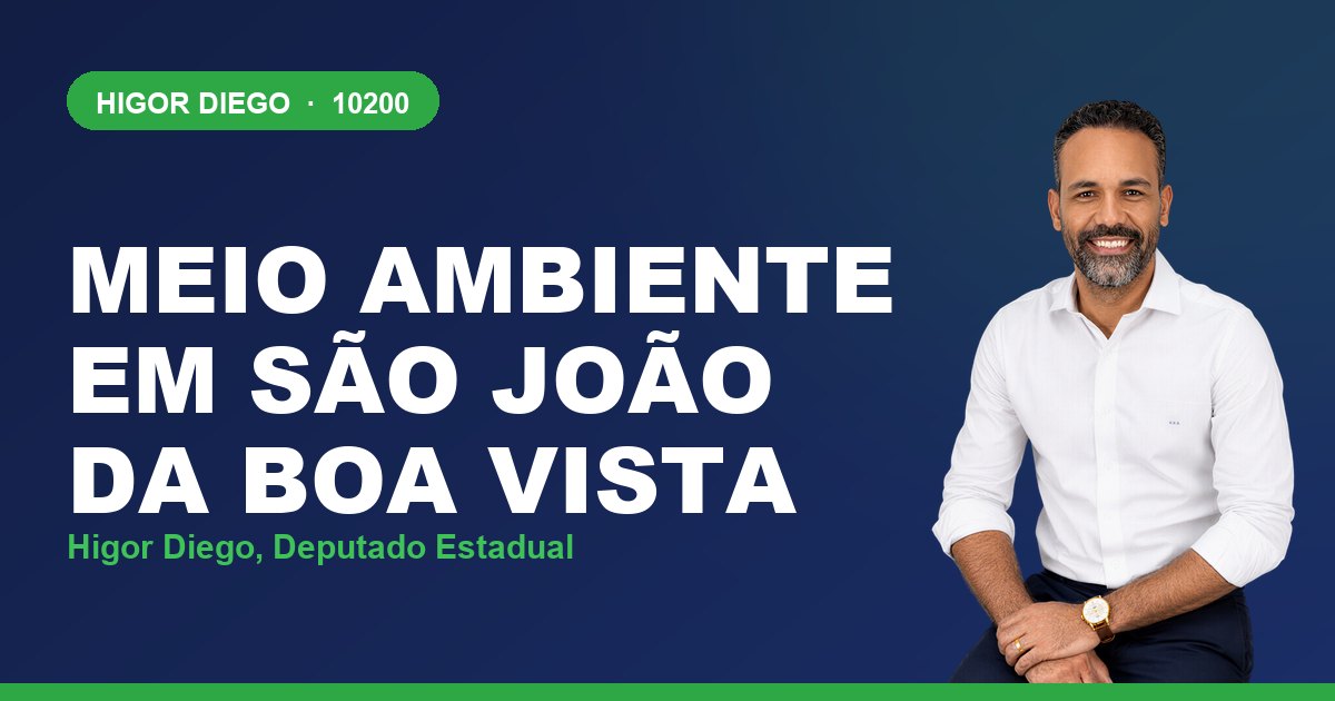 Meio Ambiente em São João da Boa Vista, com Higor Diego, deputado estadual 10200