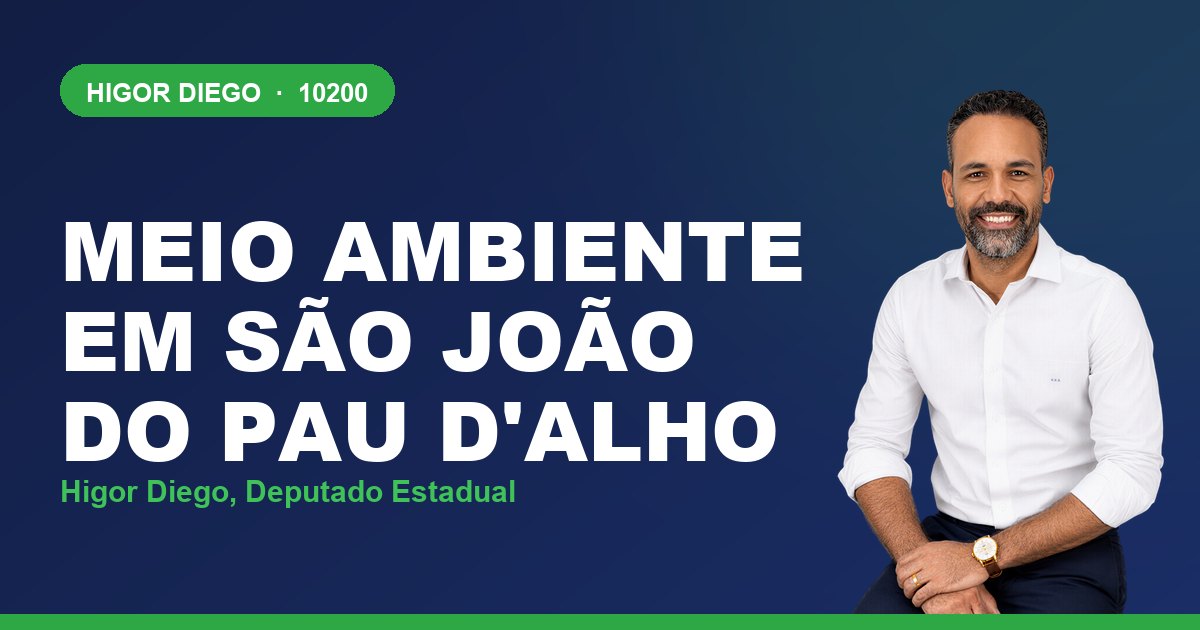 Meio Ambiente em São João do Pau d'Alho, com Higor Diego, deputado estadual 10200