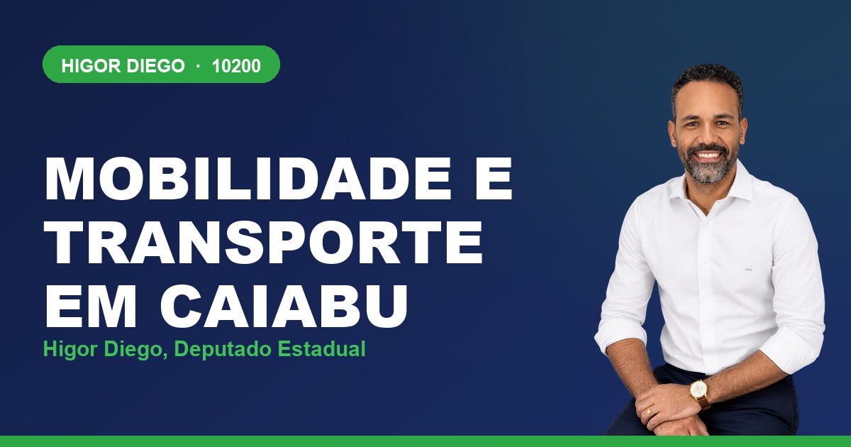 Mobilidade e Transporte em Caiabu, com Higor Diego, deputado estadual 10200