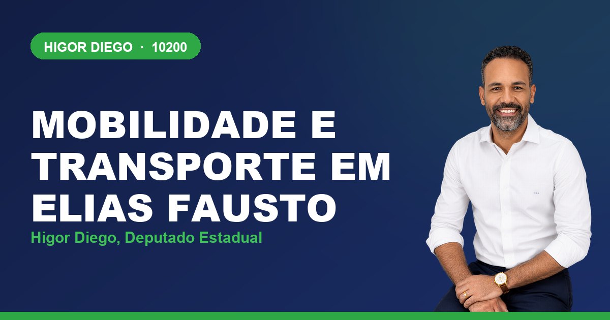 Mobilidade e Transporte em Elias Fausto, com Higor Diego, deputado estadual 10200