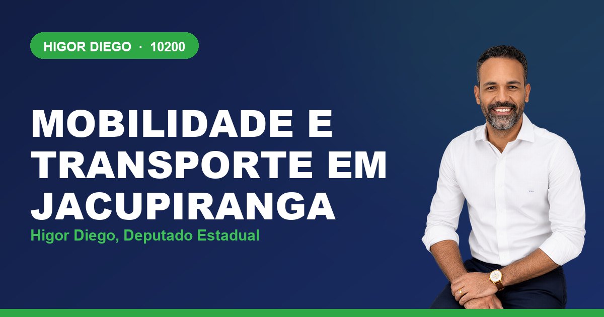 Mobilidade e Transporte em Jacupiranga, com Higor Diego, deputado estadual 10200