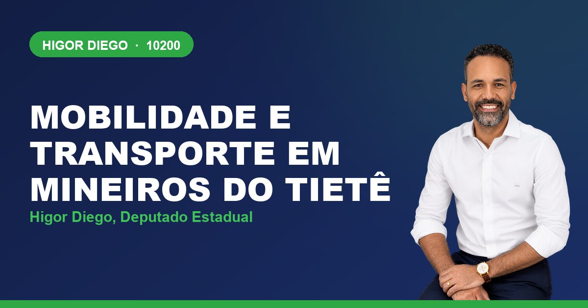 Mobilidade e Transporte em Mineiros do Tietê, com Higor Diego, deputado estadual 10200