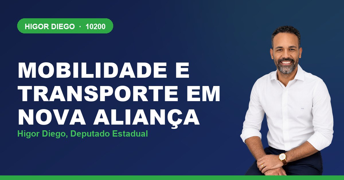 Mobilidade e Transporte em Nova Aliança, com Higor Diego, deputado estadual 10200