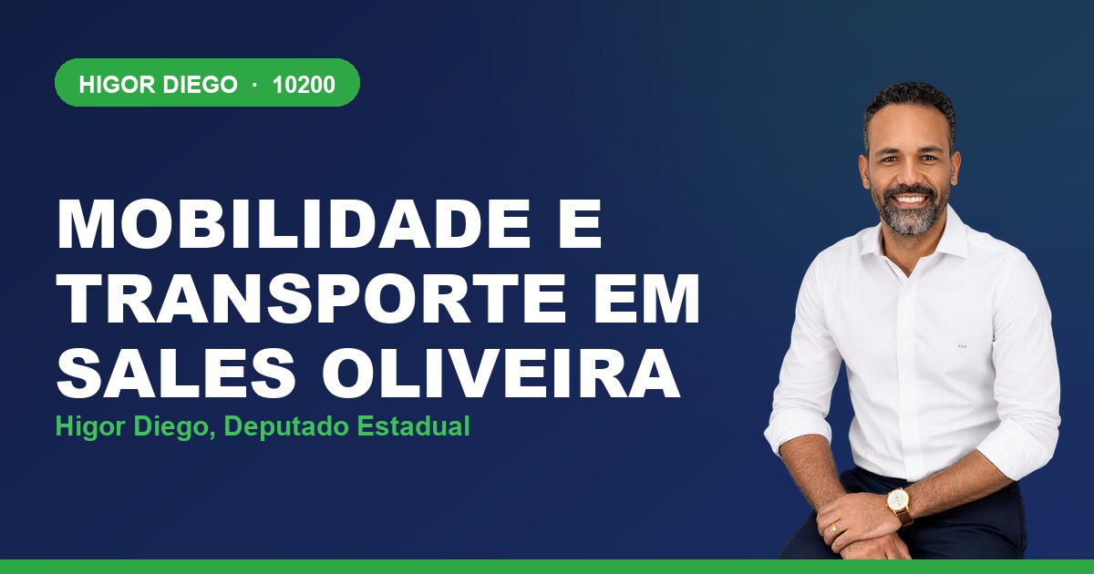 Mobilidade e Transporte em Sales Oliveira, com Higor Diego, deputado estadual 10200
