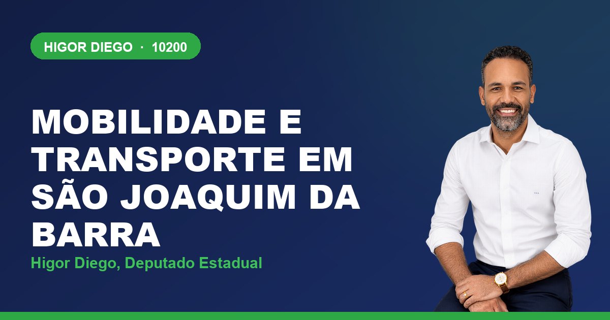 Mobilidade e Transporte em São Joaquim da Barra, com Higor Diego, deputado estadual 10200