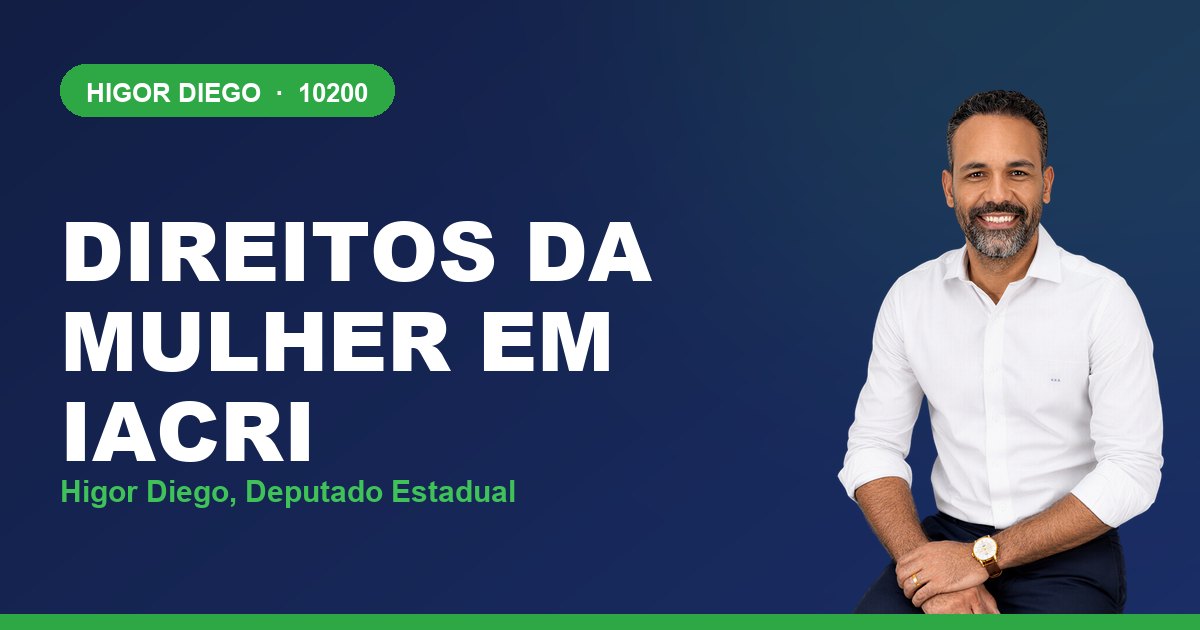 Direitos da Mulher em Iacri, com Higor Diego, deputado estadual 10200