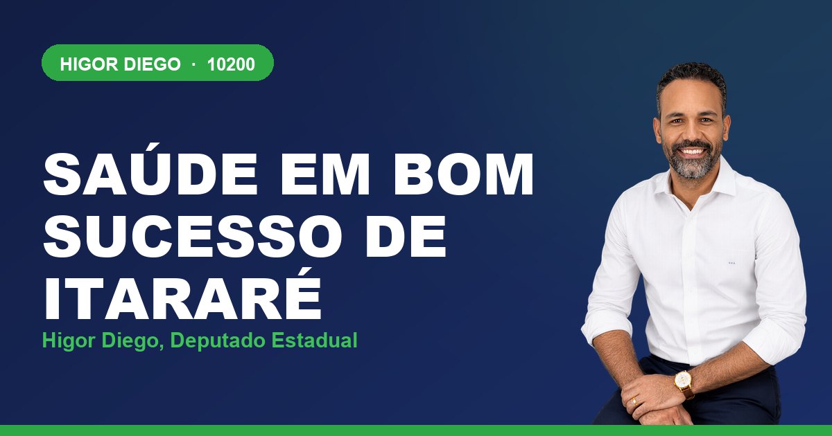 Saúde em Bom Sucesso de Itararé, com Higor Diego, deputado estadual 10200