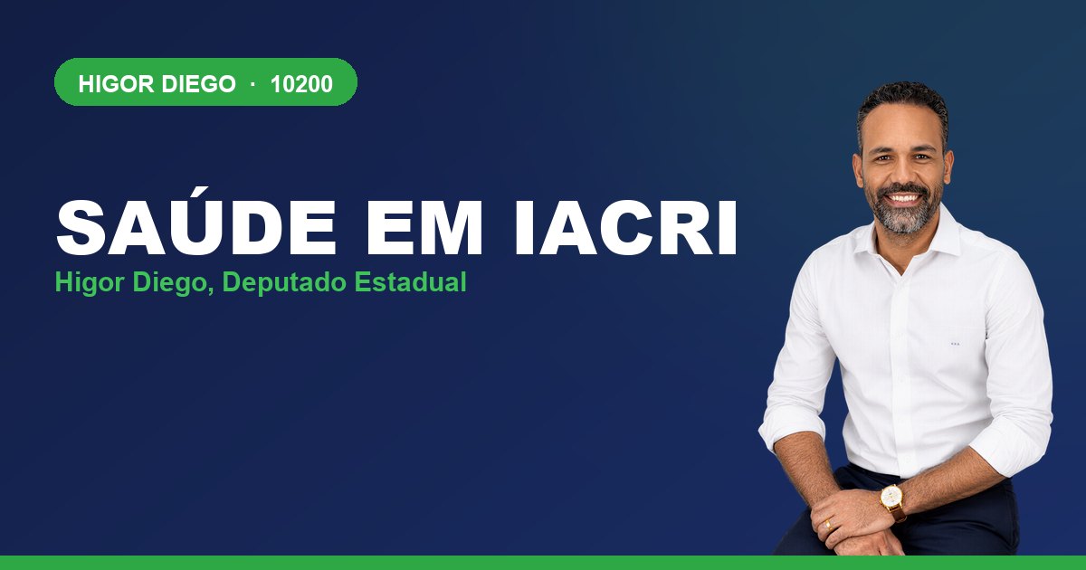 Saúde em Iacri, com Higor Diego, deputado estadual 10200