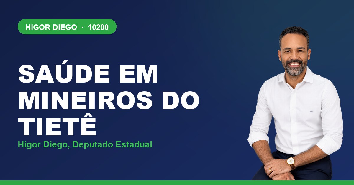 Saúde em Mineiros do Tietê, com Higor Diego, deputado estadual 10200