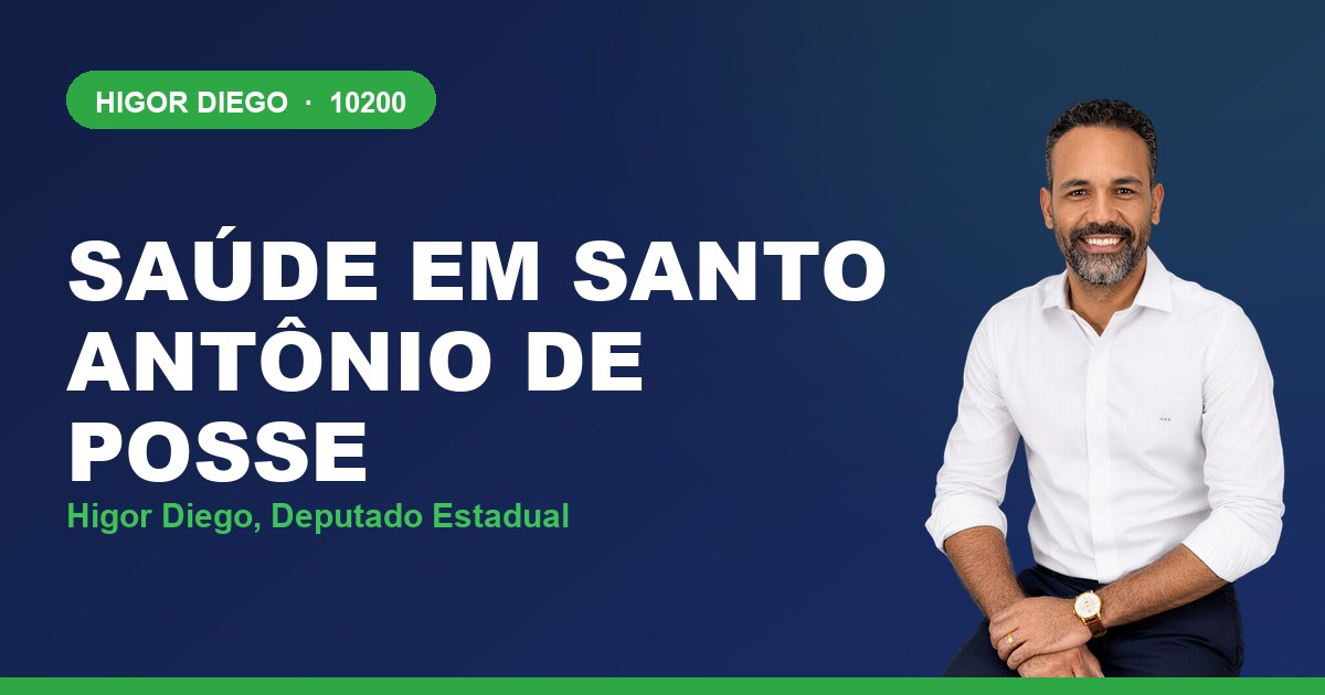 Saúde em Santo Antônio de Posse, com Higor Diego, deputado estadual 10200
