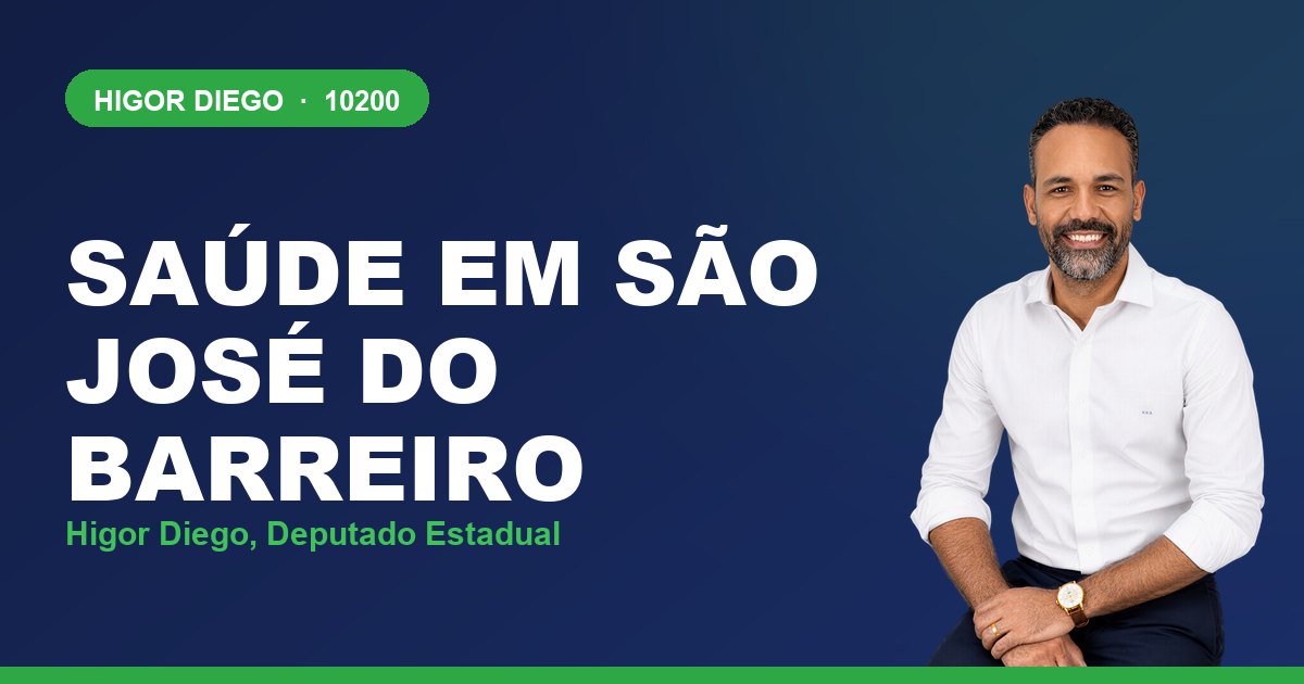 Saúde em São José do Barreiro, com Higor Diego, deputado estadual 10200
