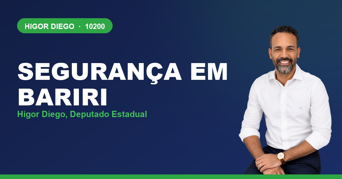 Segurança em Bariri, com Higor Diego, deputado estadual 10200