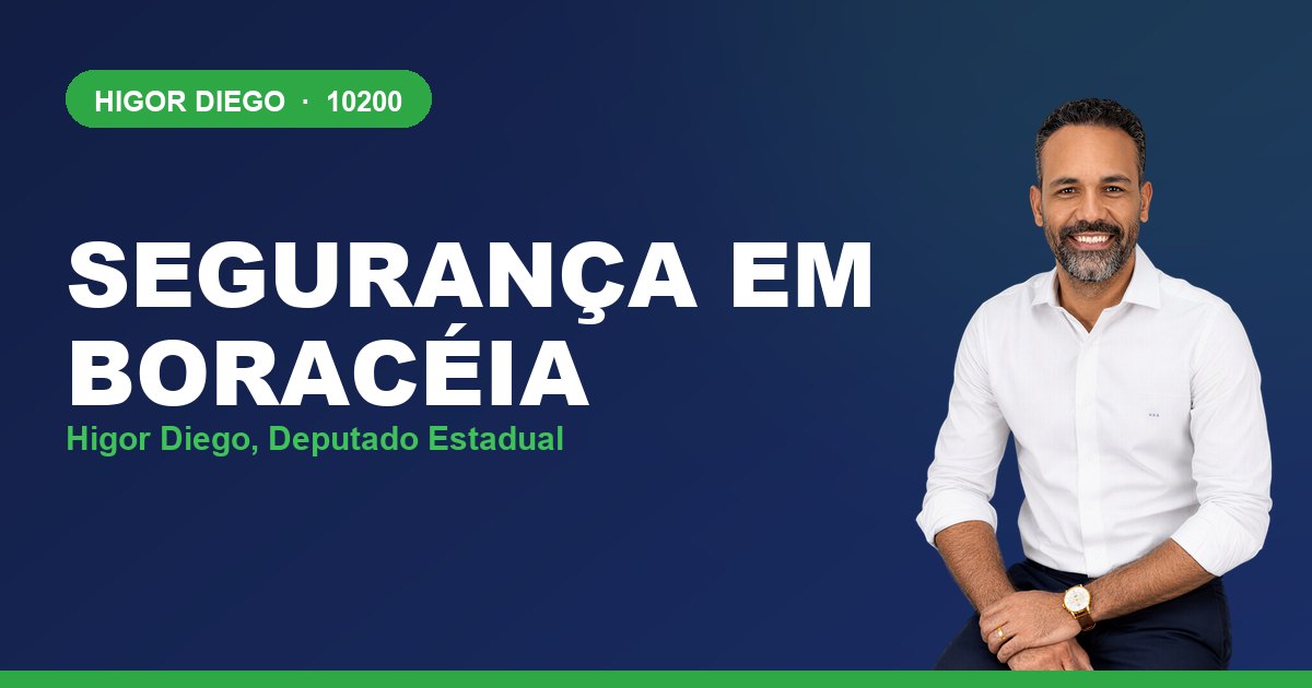 Segurança em Boracéia, com Higor Diego, deputado estadual 10200