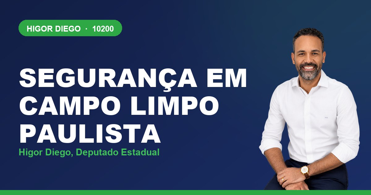 Segurança em Campo Limpo Paulista, com Higor Diego, deputado estadual 10200