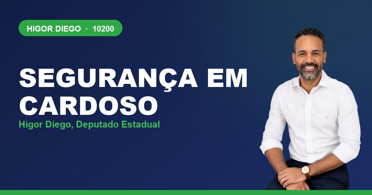 Segurança em Cardoso, com Higor Diego, deputado estadual 10200