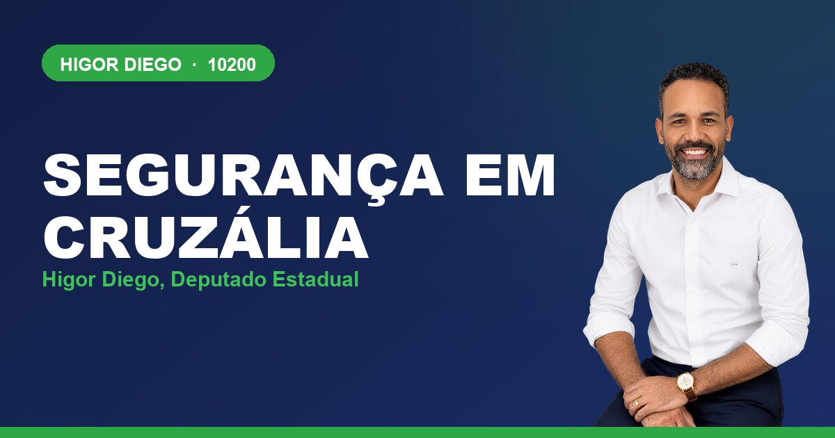 Segurança em Cruzália, com Higor Diego, deputado estadual 10200