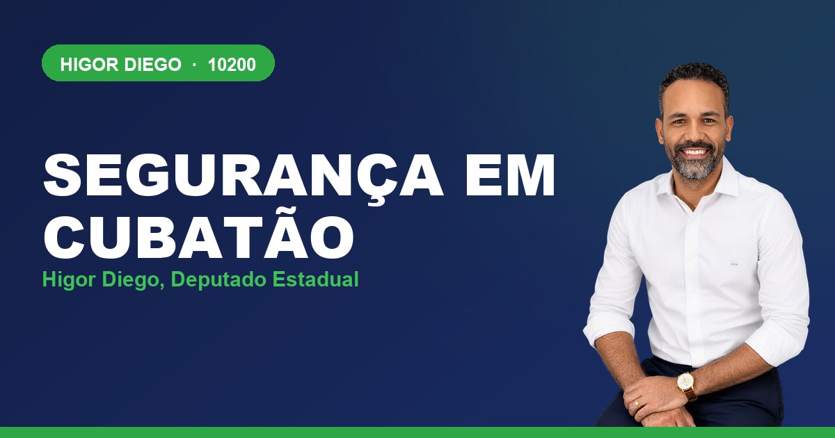 Segurança em Cubatão, com Higor Diego, deputado estadual 10200