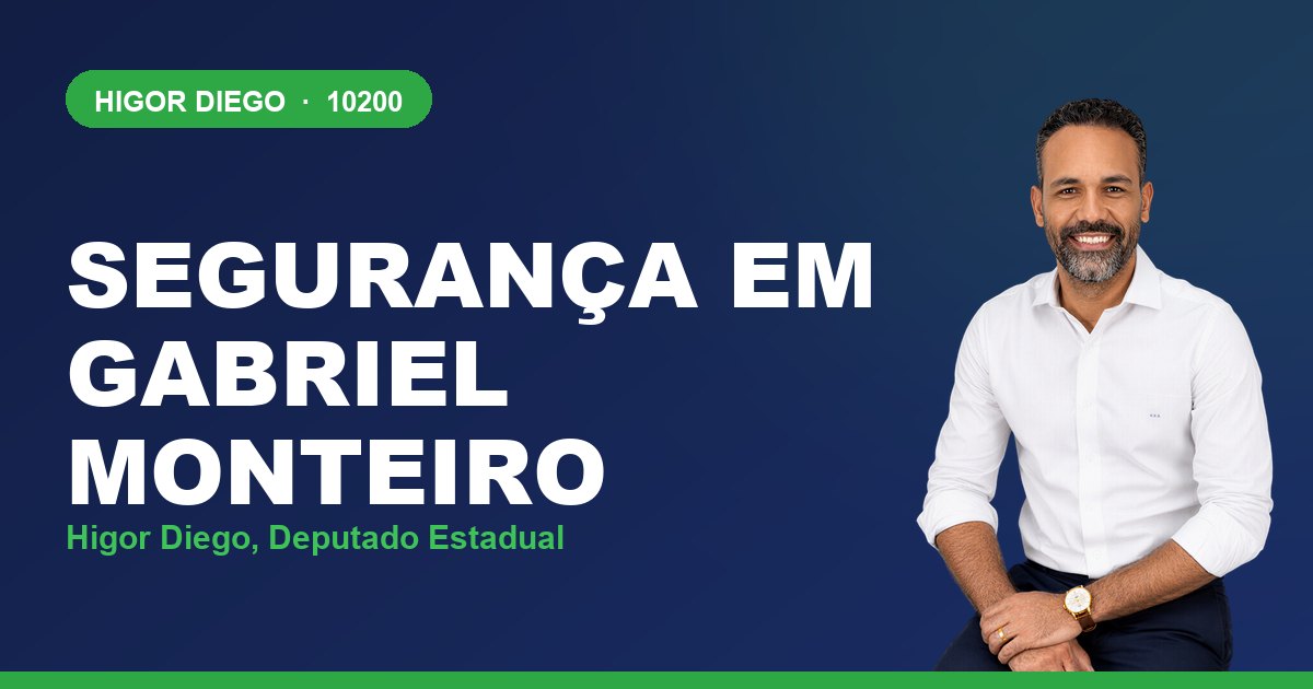 Segurança em Gabriel Monteiro, com Higor Diego, deputado estadual 10200