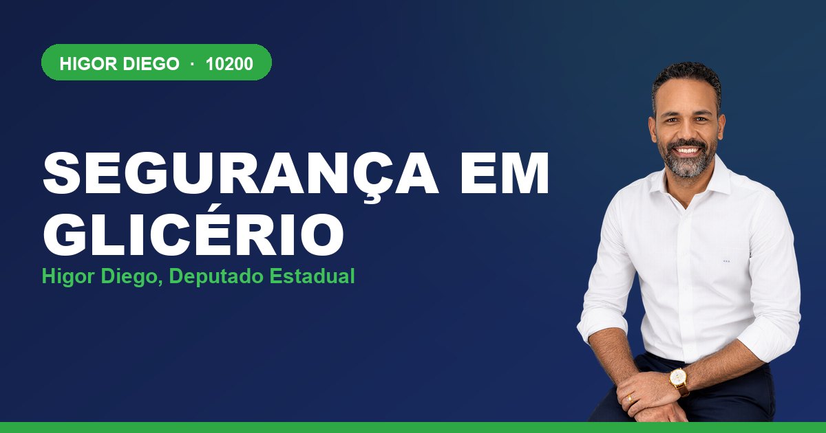 Segurança em Glicério, com Higor Diego, deputado estadual 10200