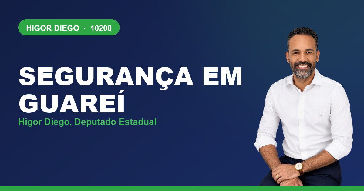 Segurança em Guareí, com Higor Diego, deputado estadual 10200