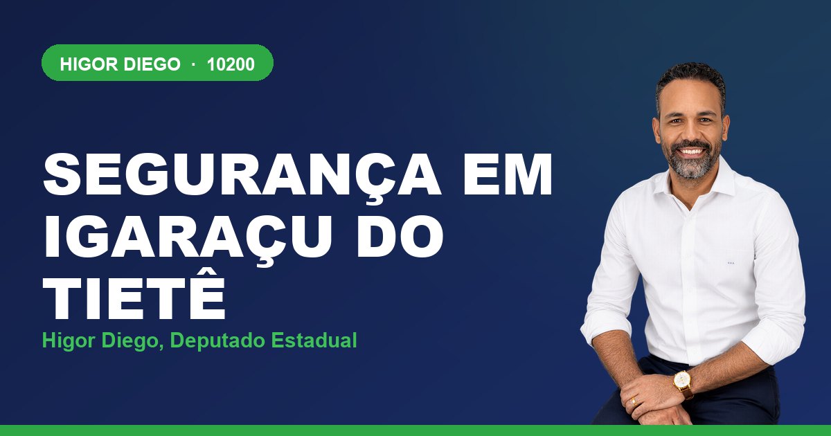 Segurança em Igaraçu do Tietê, com Higor Diego, deputado estadual 10200