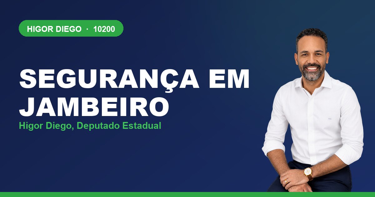 Segurança em Jambeiro, com Higor Diego, deputado estadual 10200