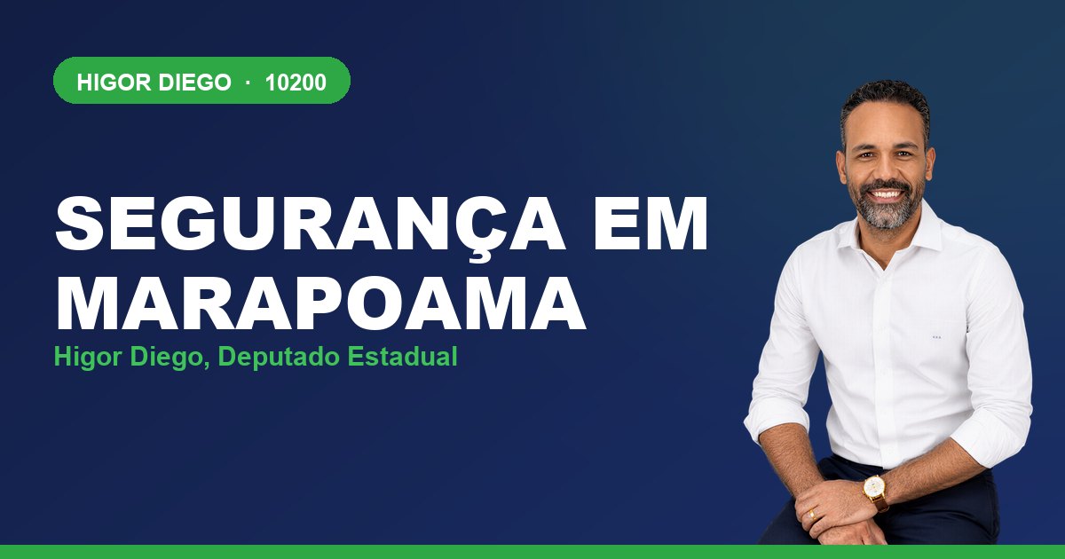 Segurança em Marapoama, com Higor Diego, deputado estadual 10200