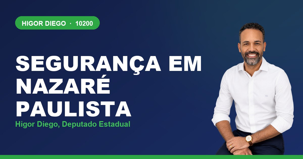 Segurança em Nazaré Paulista, com Higor Diego, deputado estadual 10200