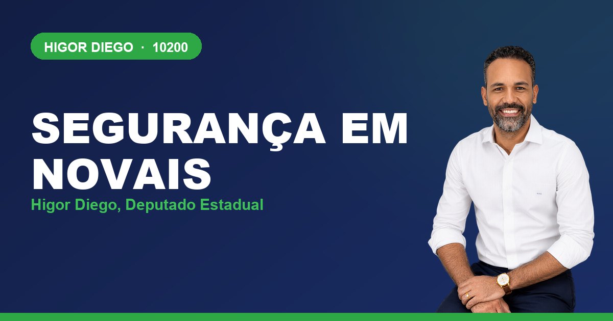 Segurança em Novais, com Higor Diego, deputado estadual 10200