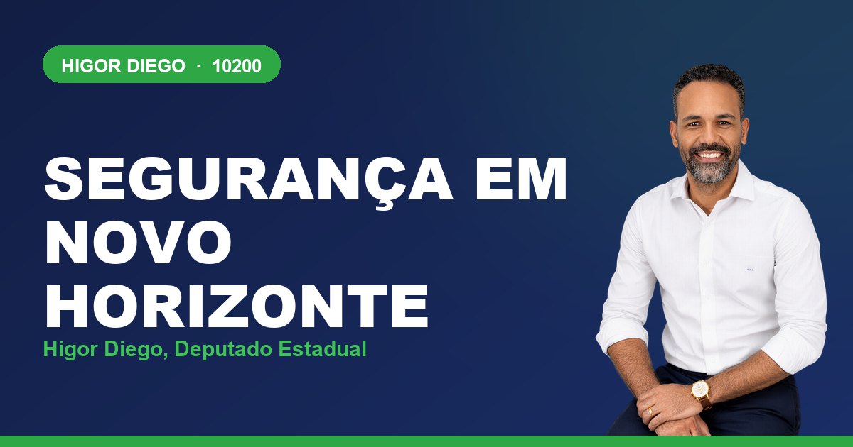 Segurança em Novo Horizonte, com Higor Diego, deputado estadual 10200