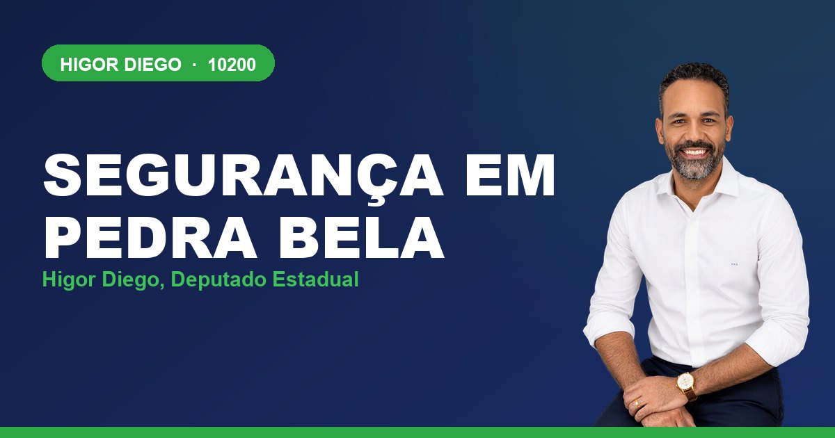 Segurança em Pedra Bela, com Higor Diego, deputado estadual 10200