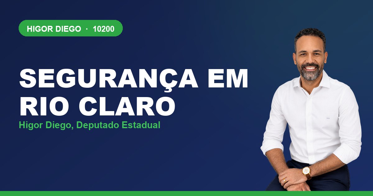 Segurança em Rio Claro, com Higor Diego, deputado estadual 10200