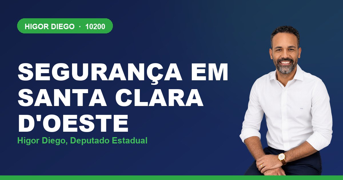 Segurança em Santa Clara d'Oeste, com Higor Diego, deputado estadual 10200