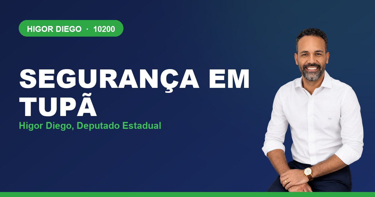 Segurança em Tupã, com Higor Diego, deputado estadual 10200