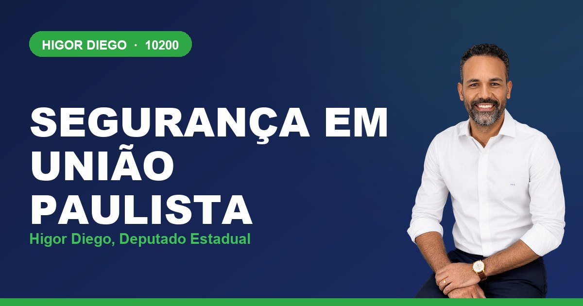 Segurança em União Paulista, com Higor Diego, deputado estadual 10200