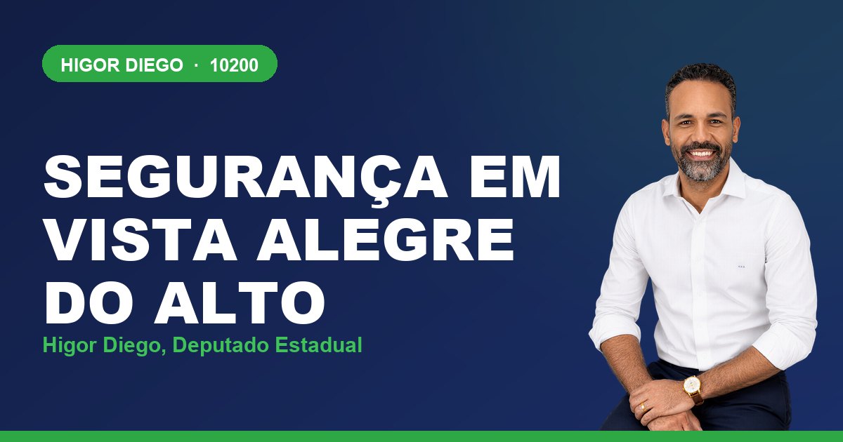 Segurança em Vista Alegre do Alto, com Higor Diego, deputado estadual 10200
